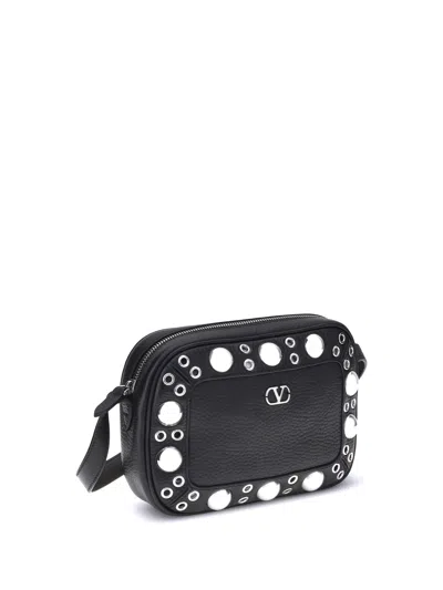Valentino Nellcote Studded Leather Camera Crossbody Bag