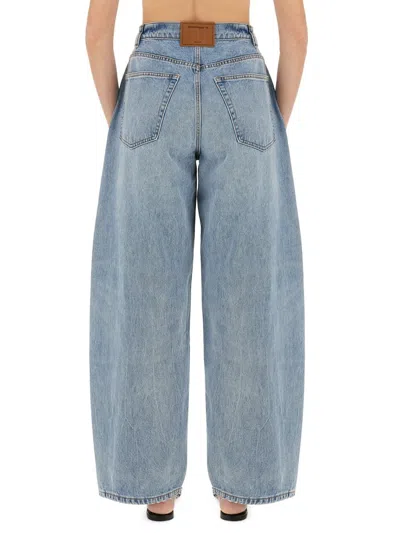 Alexander Wang Oversized Rounded Jeans In Blue
