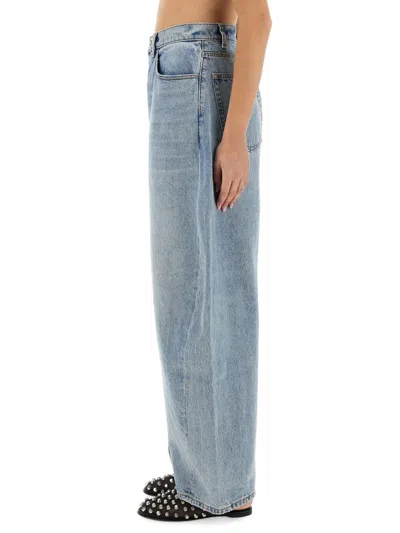 Alexander Wang Oversized Rounded Jeans In Blue