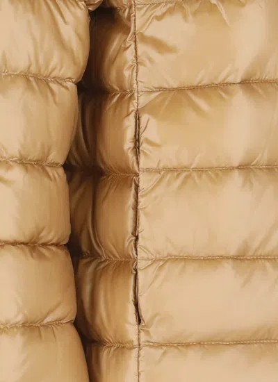 Herno Funnel-neck Puffer Jacket In Brown