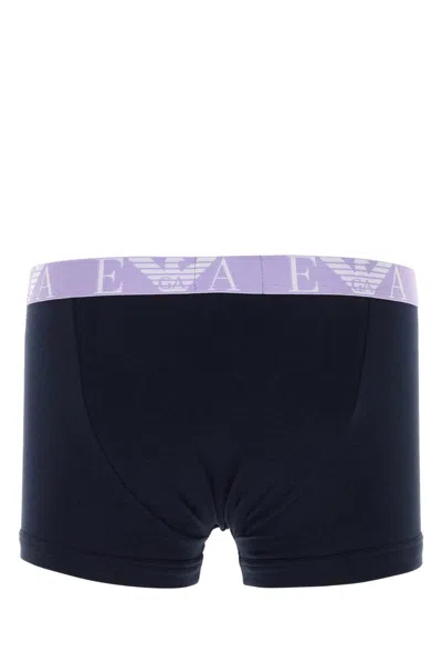 Emporio Armani Black Stretch Cotton Boxer Set