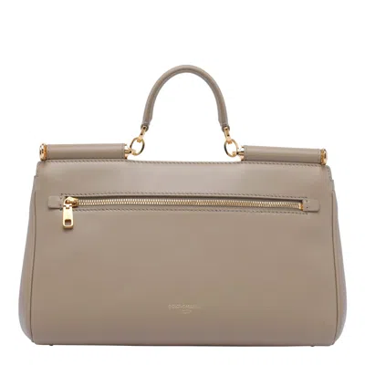 Dolce & Gabbana Sicily Medium Hand Bag In Brown