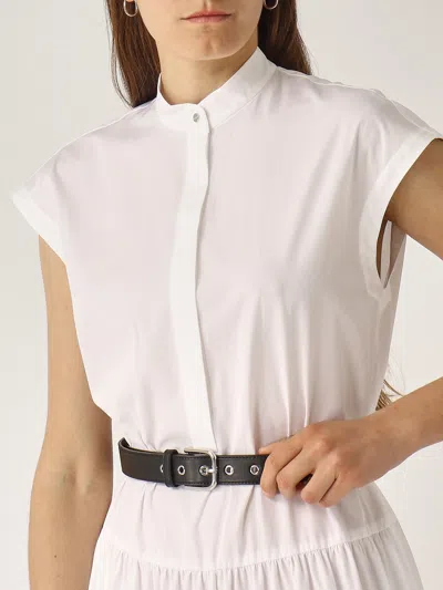 Max Mara Studio Dress Woman White In White