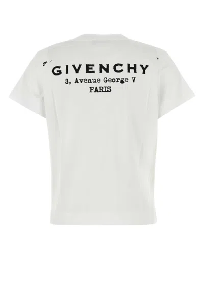 Givenchy Regular Fit Cotton T-shirt With Logo Design In White