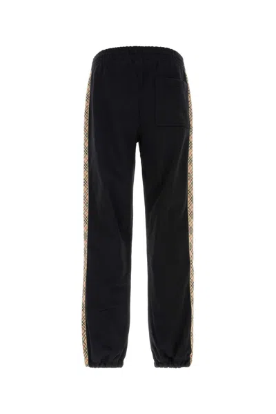 Burberry Men Black Cotton Joggers