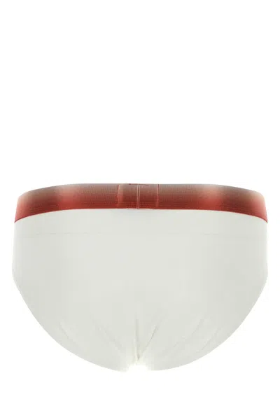 Emporio Armani White Stretch Cotton Brief In White