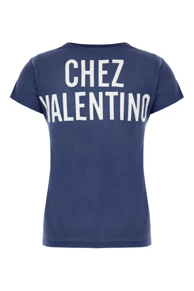 Valentino Crew Neck Graphic Print Short Sleeves Top