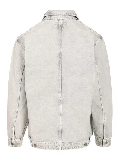 Carhartt Wip Button-up Organic Cotton Jacket In Neutral