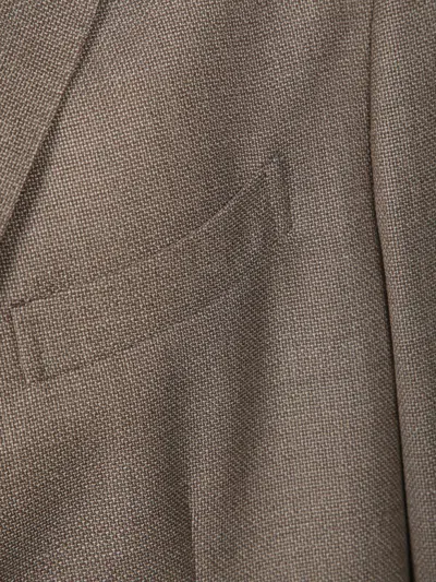 Boglioli Beige Hopsack Jacket In Gray