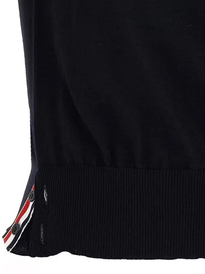 Thom Browne 4-bar Wool T-shirt In Black