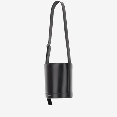 Jil Sander Black Cannolo Bucket