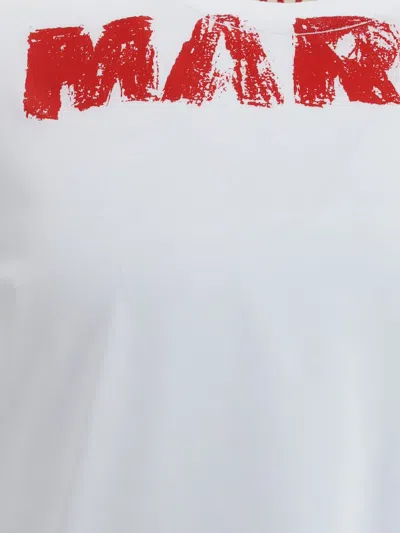 Marni Logo T-shirt In White