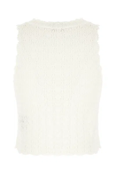 Ganni Maglieria In White