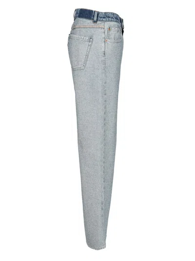 Mm6 Maison Margiela Straight Leg Denim Jeans In Blue