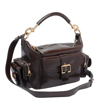Chloé Leather Camera Bag Buckle Detail