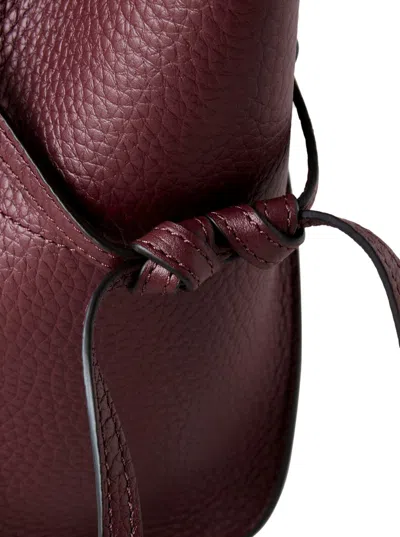 Mulberry 'small Bayswater' Bordeaux Shoulder Bag With Laminated Logo In Burgundy