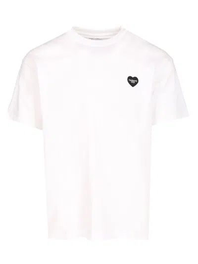 Carhartt Work In Progress Heart Ii Hartt Organic Cotton Graphic T-shirt In White