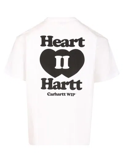Carhartt Work In Progress Heart Ii Hartt Organic Cotton Graphic T-shirt In White
