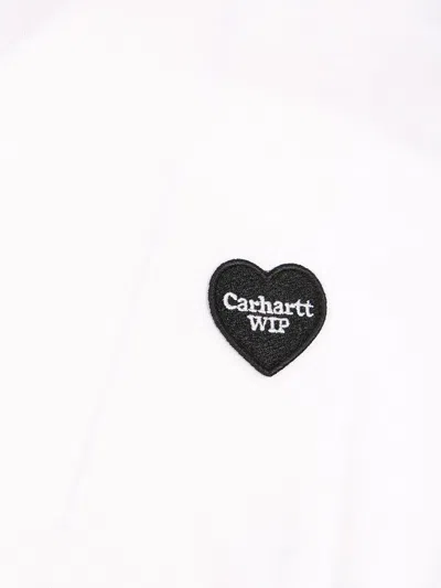 Carhartt Work In Progress Heart Ii Hartt Organic Cotton Graphic T-shirt In White