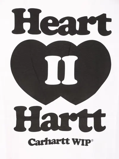 Carhartt Work In Progress Heart Ii Hartt Organic Cotton Graphic T-shirt In White