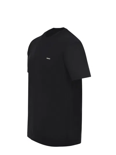 Dsquared2 Black Cotton Cool Fit Crewneck T-shirt In Black