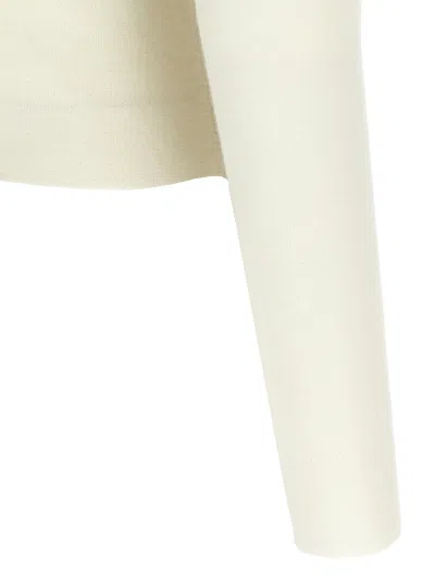 Self-portrait Self Portrait Women Wool Cardigan With Contrasting Collar In White