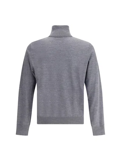 Dsquared2 Men Virgin Wool Turtleneck Sweater In Gray