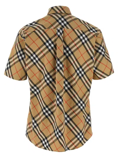 Burberry Check Cotton Shirt In Multi