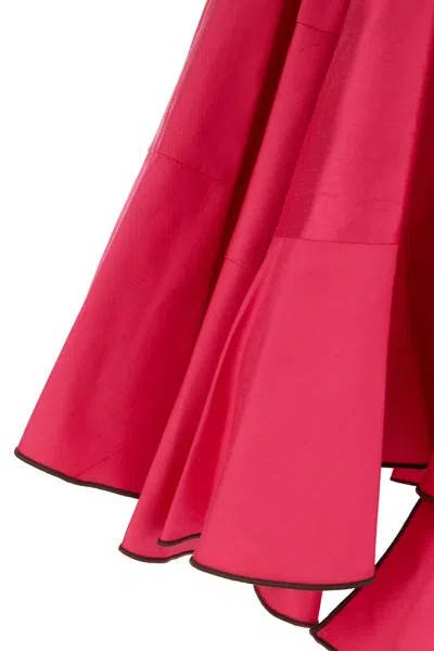 Tory Burch Fuchsia Silk Skirt