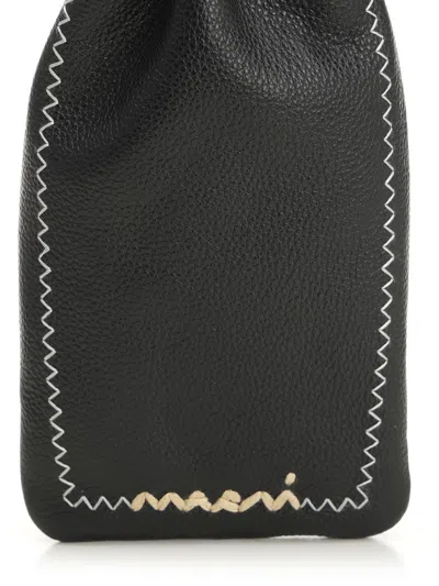Marni Cross Body Phone Holder Handbags Black