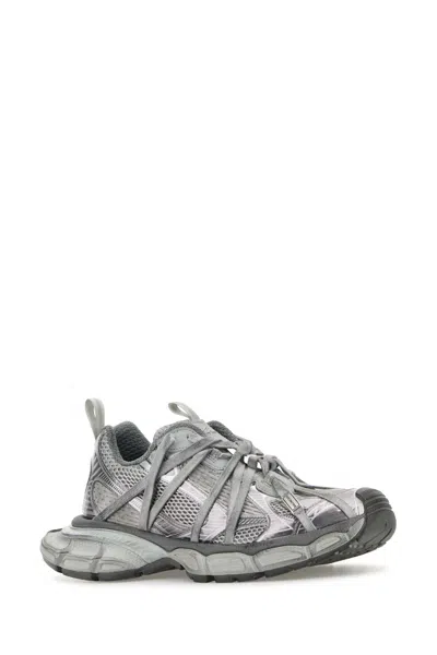 Balenciaga Men Grey Mesh And Rubber 3xl Extreme Sneakers In Gray