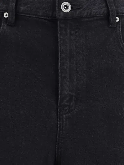 Self-portrait High Waist Cropped Straight-leg Jeans In Black