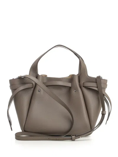 Tory Burch Small Romy Leather Crossbody Bag In Brown