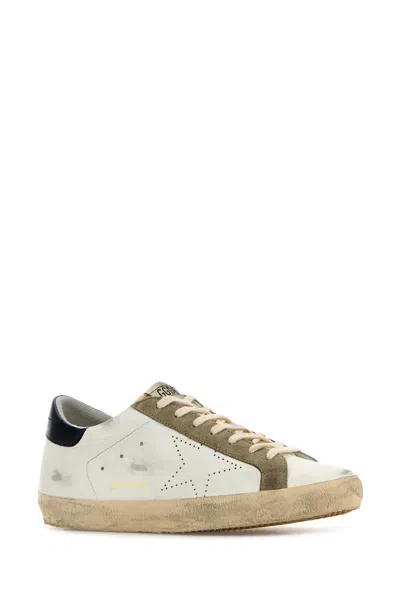 Golden Goose Sneakers Superstar In Pelle Multicolor Uomo In White
