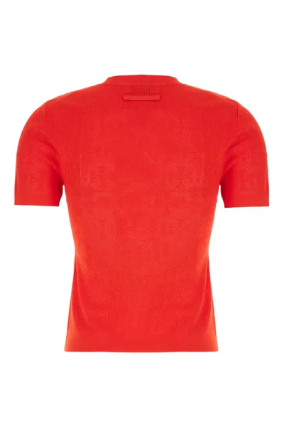 Tory Burch Red Viscose Blend Top In Red