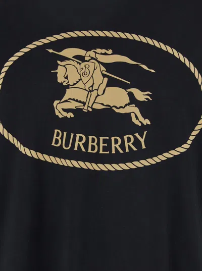 Burberry Cotton T-shirt With Knight Stamp