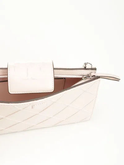 Tory Burch Fleming Mini Chain Wallet Crossbody Bags Rose In Neutral