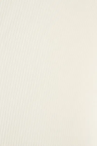 Alaïa Ivory Cotton Bodysuit In White