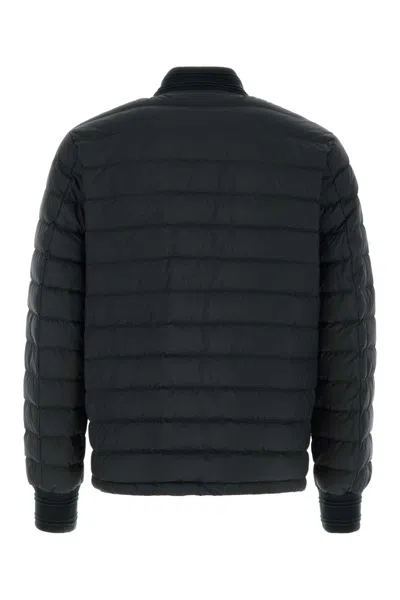 Burberry Black Polyester Down Jacket In Black
