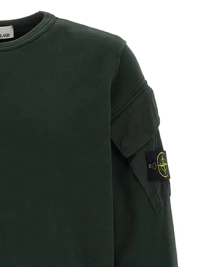 Stone Island Logo Patch Pullover Sweatshirt