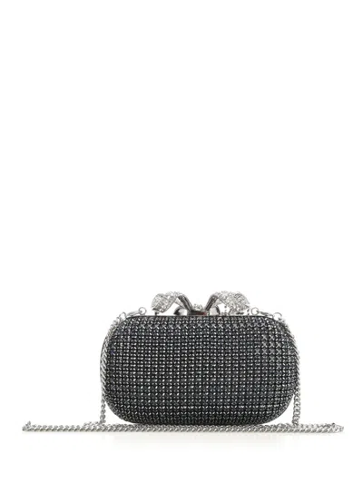 Self-portrait Navy Chainmail Clutch
