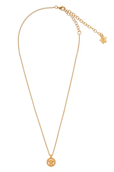 Versace Necklace With Charms In Gold