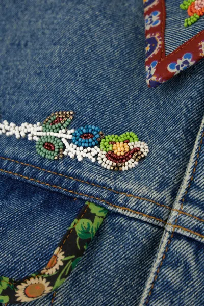 Valentino Denim Jackets Embroideries