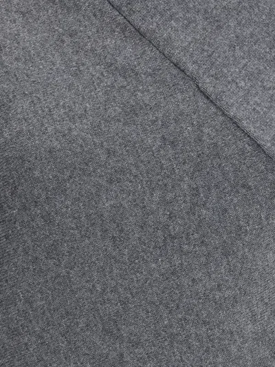 Tom Ford Wrap Collar Cashmere Blend Sweater In Gray