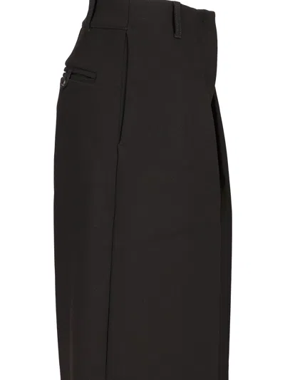 Jacquemus Le Pantalon Ovalo Pleated Wide-leg Trousers In Black