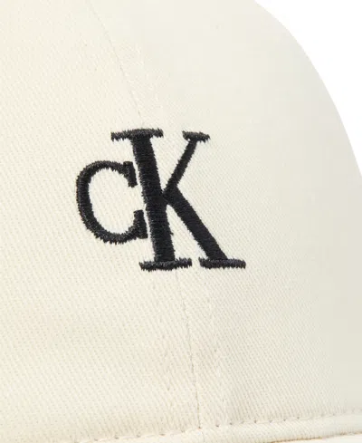 Calvin Klein Men's Embroidered Small Monogram Twill Baseball Cap