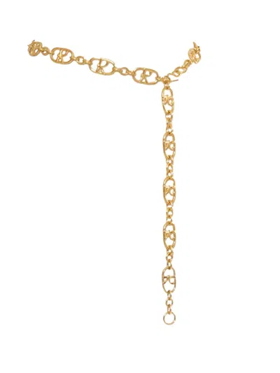 Pre-owned Roberta Di Camerino Logo-plaque Chain-link Belt