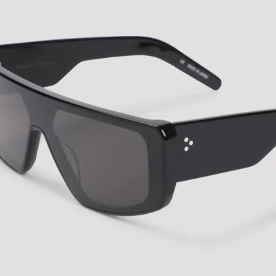 Rick Owens Performa Sunglasses In Black Acetate In Black