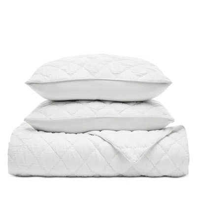 Boll & Branch Signature Hand Stitched Cloud Comforter Set, Full/queen In White