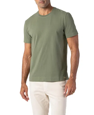 Robert Talbott Dean Stretch Jersey Tee In Green